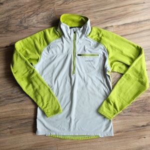Patagonia Wind Shield Lime Green Half Zip Pullover